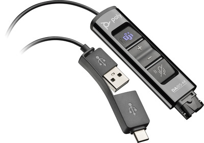 Poly DA85-M Wideband QD auf USB-Adapter Teams (USB-A & USB-C)