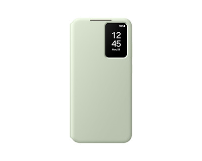 Samsung Smart View Wallet Case S24+, Light Green + Mobeen Glas
