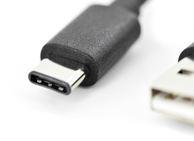 DIGITUS USB Type-C auf A 2.0 Anschlusskabel St/St 1.0m schwarz