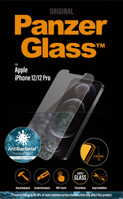 PanzerGlass iPhone 12/ 12 Pro, Antibakt., Standard fit