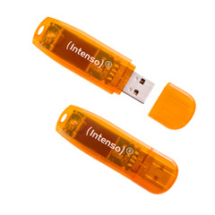 Intenso USB Flash Drive 2.0 64GB Rainbow Line double pack