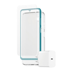 Bundle 3-in-1 A05s Charger+Glass,UWF+TPU-Case