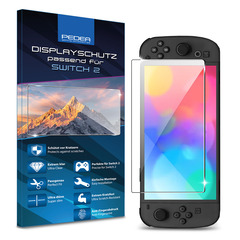 PEDEA Displayschutz für Nintendo Switch 2 2025 Schutzfolie 9H