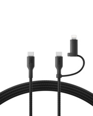 Belkin BOOST CHARGE 2-in-1-Kabel mit USB-C- und Lightning, blk