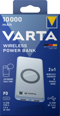 VARTA Wireless Power Bank 10.000mAh + Ladekabel