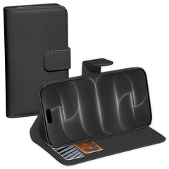 PEDEA Book Cover Classic für Apple iPhone 18, schwarz