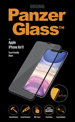 PanzerGlass iPhone 11, XR , CF, E2E, Antibakt, Black