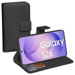PEDEA Book Cover Classic für Samsung Galaxy S26, schwarz