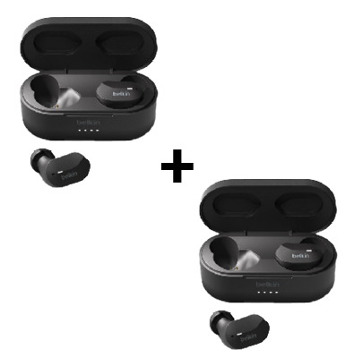 Belkin SOUNDFORM™ True Wireless In-Ear Kopfhörer, schw. 2für1