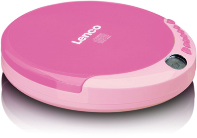 LENCO CD-011 tragbarer CD-Player, rosa