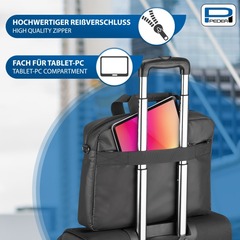 PEDEA NB-Tasche "Clutch" 15,6" (39,6cm) -schwarz