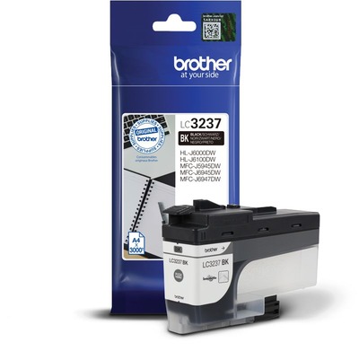 Brother Tintenpatrone LC-3237BK Schwarz (ca. 3000 Seiten)