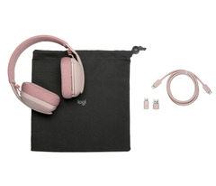 Logi Zone Vibe Wirel. Heads.,Teams (USB-C Rec.+USB-A ADPT)ROSE