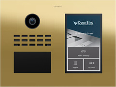 DoorBird D31TDH Video Türstation Edelstahl V4A Messing-Optik