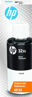 HP 32XL Schwarz Original Tintenflasche, 135 ml