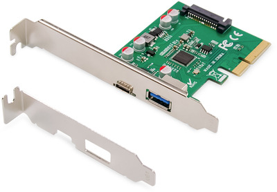 DIGITUS PCIe Karte, USB Type-C™ + USB A