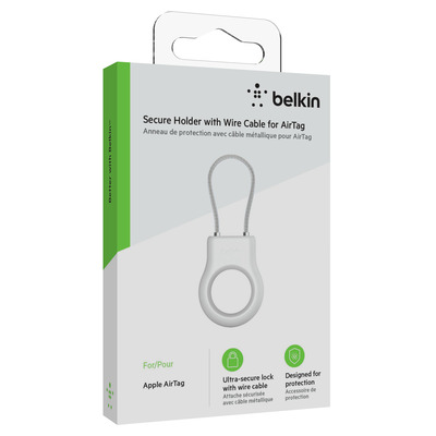 Belkin Secure Holder mit Drahtschlaufe Apple AirTag, weiß