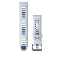 Garmin Schnellwechsel-Silikon-Armband 22 mm Weiss/Dunkelblau