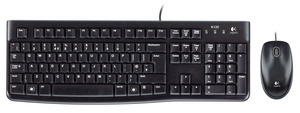 Logitech USB Keyboard und Maus MK120 schwarz