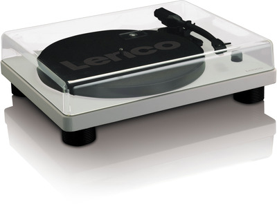 LENCO LS-50GY Plattenspieler mit int. Lautsprechern, grau