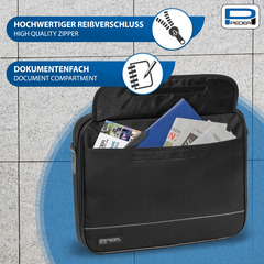 PEDEA Notebooktasche "Fair" 39,6cm (15,6"), schwarz + Maus