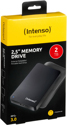Intenso 2TB Ext. Festplatte Memory Drive USB 3.0 2,5" + Tasche