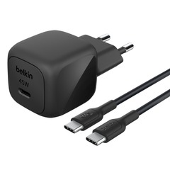 Belkin 45W USB-C Ladegerät PD u. PPS inkl.USB-C Kabel 1m,black