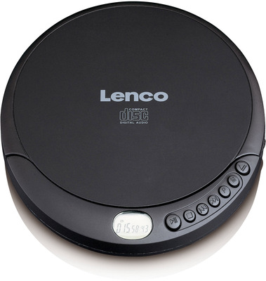LENCO CD-010 CD Player/Discman mit Ladefunktion, schwarz