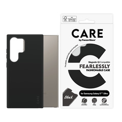 CARE Fashionable Case Black w. QI Compatible Galaxy S25 Ultra