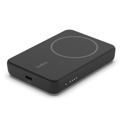 Belkin Magn. drahtlose Powerbank, Standfuß, 5.000 mAh, schwarz