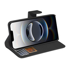 PEDEA Book Cover Classic für Apple iPhone 16e, schwarz