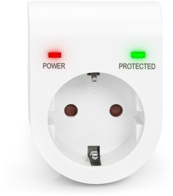 DIGITUS Überspannungsschutzadapter LED weiß