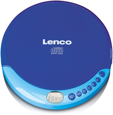 LENCO CD-011 tragbarer CD-Player, blau