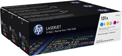 HP Toner Nr. 131A U0SL1AM 3x (C/M/Y) (3x je ca.1.800 Seiten)