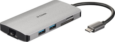 D-Link DUB-M810 USB-C 8-Port USB 3.0 Hub mit HDMI und Ethernet