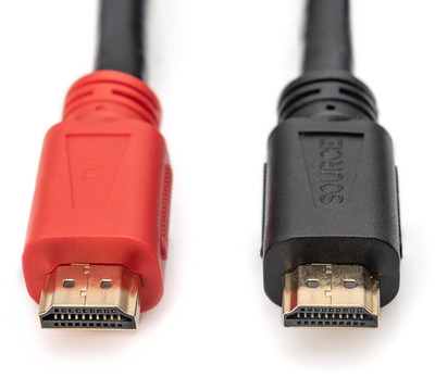 DIGITUS HDMI Kabel Typ A 20.0m m/Ethernet UltraHD gold sw.