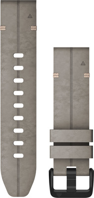 Garmin Ersatzarmband QuickFit20 Velourleder Grau/Grau
