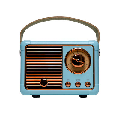 Denver Retro BT-Lautsprecher BTP-203 Türkis Gold, Bluetooth, Lautsprecher, USB, AUX In