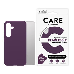 CARE Fashionable Case Plum Purple w. QI Galaxy S25 Plus