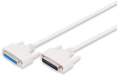 DIGITUS Datatransf. Verlängerung DSub25 St/Bu Seriell/Parallel