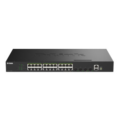 D-Link DGS-1530-28P/E 28-Port Smart Manag.PoE GB Sw. 4x10G