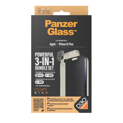 PanzerGlass 3-in-1-Privacy-Pack iPhone 15 Plus