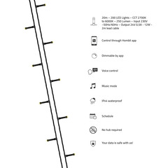 Hombli smartes Weihnachtslicht CCT - Doppelpack