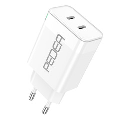 PEDEA Schnellladegerät Dual PD 40 Watt USB Typ C/C, weiß