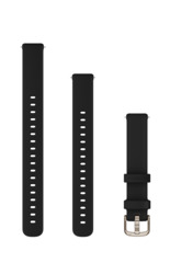 Garmin Lily 2-Armband (14 mm), Silikon Schwarz/Cremegold