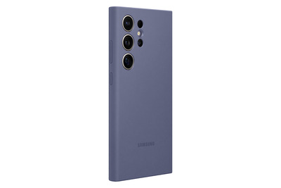 Samsung Silicone Case S24 Ultra, Violet + Mobeen Glas