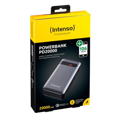 Intenso Powerbank PD20000 20.000mAh Type C Grau
