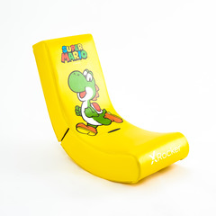 XROCKER Gaming Bodensessel gelb VIDEO ROCKER Super Mario/Yoshi