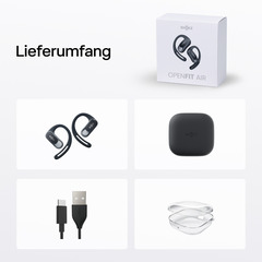 Shokz OpenFit Air Black + Schutzhülle