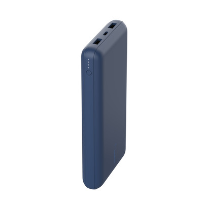 Belkin BOOST CHARGE Powerbank, 20.000mAh 15W, USB-A & -C, blue
